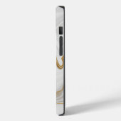 Elegant White And Gold Marble Case-Mate iPhone Hülle (Rückseite / Links)