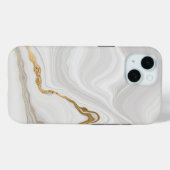 Elegant White And Gold Marble Case-Mate iPhone Hülle (Rückseite (Horizontal))