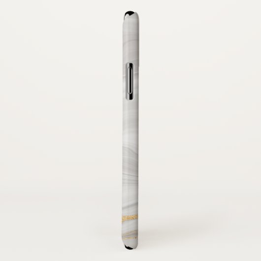 Elegant White And Gold Marble Case-Mate iPhone Hülle (Hinten/Rechts)