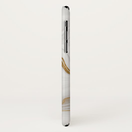 Elegant White And Gold Marble Case-Mate iPhone Hülle (Hinten/Links)