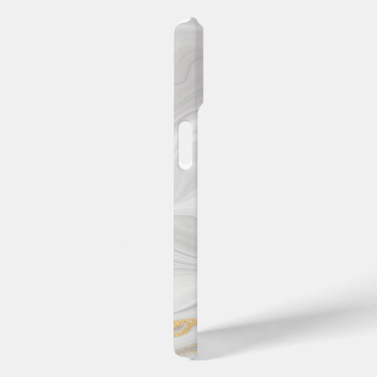 Elegant White And Gold Marble Case-Mate iPhone Hülle (Rückseite / Rechts)