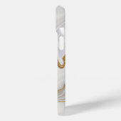Elegant White And Gold Marble Case-Mate iPhone Hülle (Rückseite / Links)