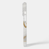 Elegant White And Gold Marble Case-Mate iPhone Hülle (Rückseite / Links)