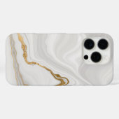 Elegant White And Gold Marble Case-Mate iPhone Hülle (Rückseite (Horizontal))
