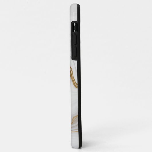 Elegant White And Gold Marble Case-Mate iPhone Hülle (Hinten/Links)