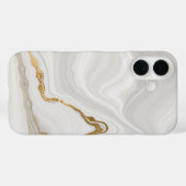 Elegant White And Gold Marble Case-Mate iPhone Hülle (Rückseite (Horizontal))