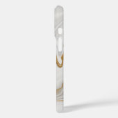 Elegant White And Gold Marble Case-Mate iPhone Hülle (Rückseite / Links)