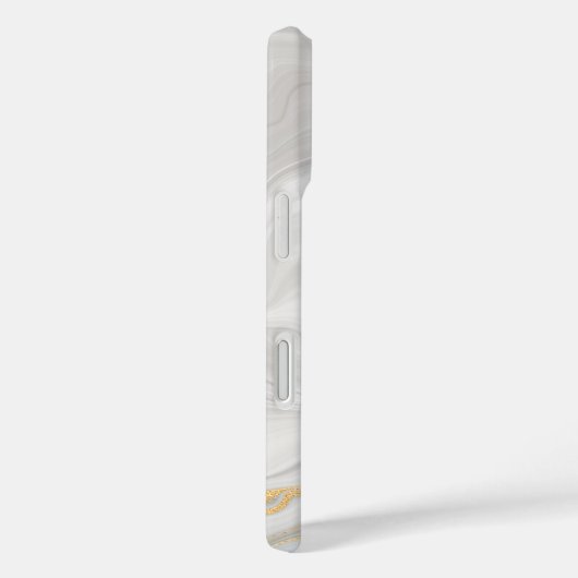 Elegant White And Gold Marble Case-Mate iPhone Hülle (Rückseite / Rechts)