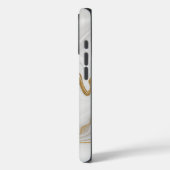 Elegant White And Gold Marble Case-Mate iPhone Hülle (Rückseite / Links)