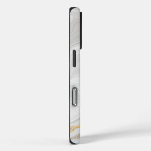 Elegant White And Gold Marble Case-Mate iPhone Hülle (Rückseite / Rechts)
