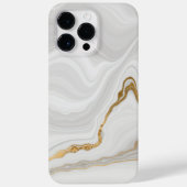 Elegant White And Gold Marble Case-Mate iPhone Hülle (Rückseite)