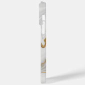 Elegant White And Gold Marble Case-Mate iPhone Hülle (Rückseite / Links)