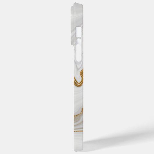 Elegant White And Gold Marble Case-Mate iPhone Hülle (Rückseite / Links)