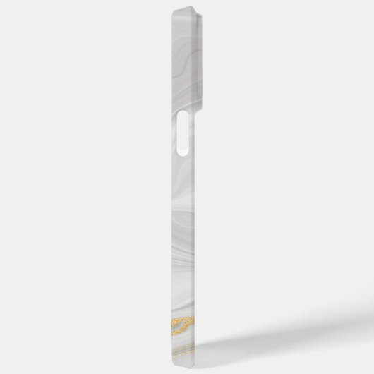 Elegant White And Gold Marble Case-Mate iPhone Hülle (Rückseite / Rechts)