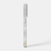 Elegant White And Gold Marble iPhone Hülle (Rechte Seite)