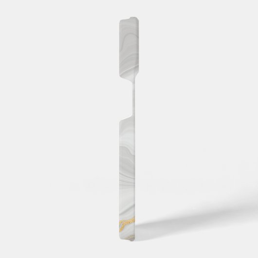 Elegant White And Gold Marble iPhone Hülle (Rechte Seite)