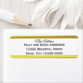 Elegant White and Imitate Gold Neue Adresse (Insitu)