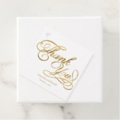 Elegant White and Imitats Gold Calligraphy Vielen Geschenkanhänger (Beispiel)