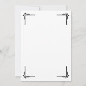 Elegant White Black College Graduation Ankündigung (Rückseite)