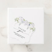 Elegant White Blue Floral Wedding Vielen Dank Geschenkanhänger (Beispiel)