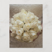 Elegant White Bridal Bouquet Postkarte (Vorderseite)