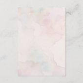 Elegant White & Burgundy Floral Wedding Info Card Begleitkarte (Rückseite)