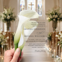 Elegant White Calla Lilies Floral Wedding