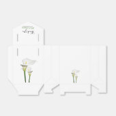 Elegant White Calla Lilies Wedding Geschenkschachtel (Ungefaltet)