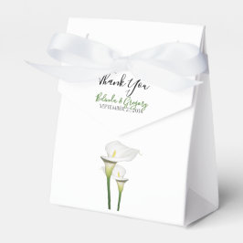 Elegant White Calla Lilies Wedding Geschenkschachtel
