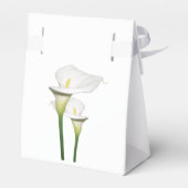 Elegant White Calla Lilies Wedding Geschenkschachtel (Rückseite)