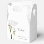 Elegant White Calla Lilies Wedding Geschenkschachtel (Geöffnet)
