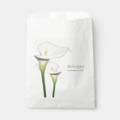 Elegant White Calla Lilies Wedding Geschenktütchen (Vorderseite)