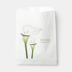 Elegant White Calla Lilies Wedding Geschenktütchen