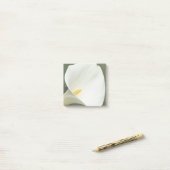 Elegant White Calla Lily Floral Post-it Klebezettel (Auf Schreibtisch)