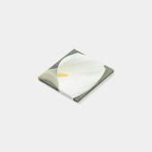 Elegant White Calla Lily Floral Post-it Klebezettel (angewinkelt)