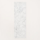 Elegant White Carrara Marble Yogamatte (Vorderseite)