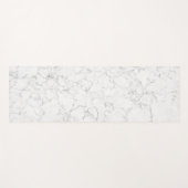 Elegant White Carrara Marble Yogamatte (Vorderseite (Horizontal))