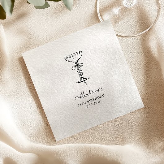 Elegant White Champagne Party  Serviette