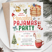 Elegant White Christmas Pancake Pajamas Geburtstag