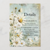 Elegant White Daisy Begleitkarte (Vorderseite)