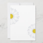 Elegant White Daisy Floral Wedding Einladungen (Rückseite)