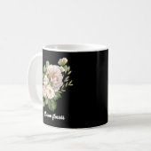 Elegant white floral bouquet with green leaves kaffeetasse (Vorderseite Links)