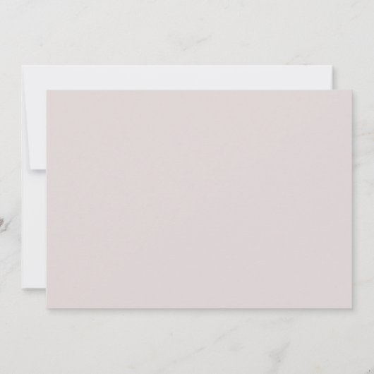 Elegant White Floral Coordinated | Blush Mauve Save The Date (Rückseite)