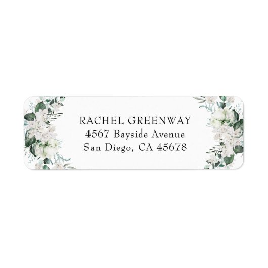 Elegant White Floral Dusty Blue Sage Green Wedding (Vorne)