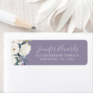 Elegant White Floral on Lavender Wedding