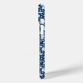 Elegant White Floral Personalisiert iPhone Case (Rückseite / Links)