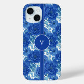 Elegant White Floral Personalisiert iPhone Case (Rückseite)