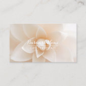 Elegant White Floral Salon Gift Certificate Rabattkarte (Vorderseite)