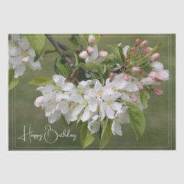 Elegant White Floral Seidenpapier