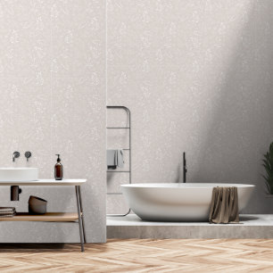 Elegant White Floral Tapete
